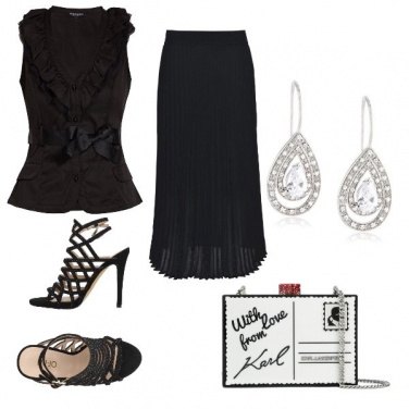 Outfit La clutch di Karl Lagerfield