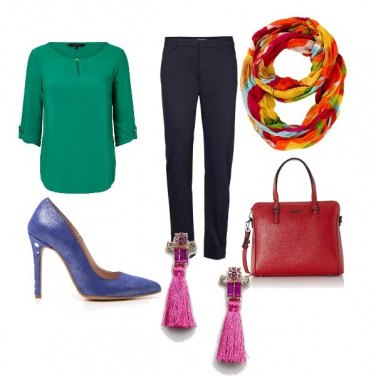 Outfit Arcobaleno in ufficio