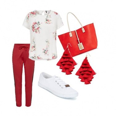 Outfit Red and white