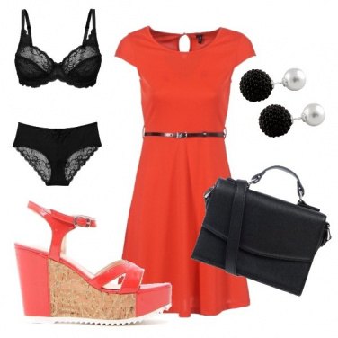 Outfit Rosso di sera