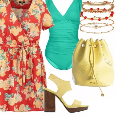 Outfit Sole, mare e curve