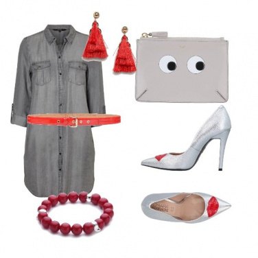 Outfit Clutch con gli occhi