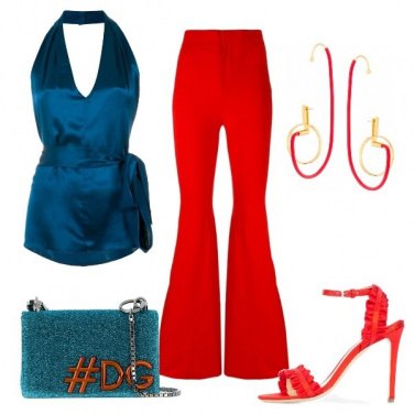 Outfit I grandi orecchini rossi