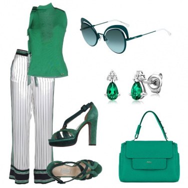 Outfit Verde sempre