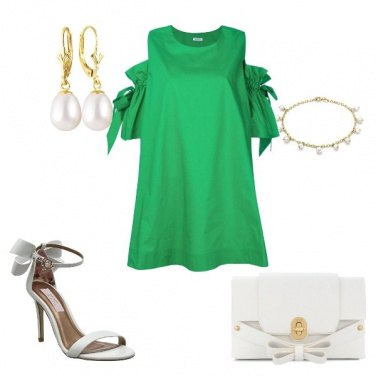 Outfit Cerimonia in verde