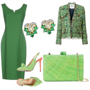 Outfit Il tubino verde