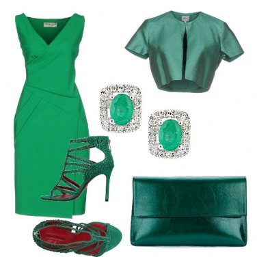 Outfit Verde chic