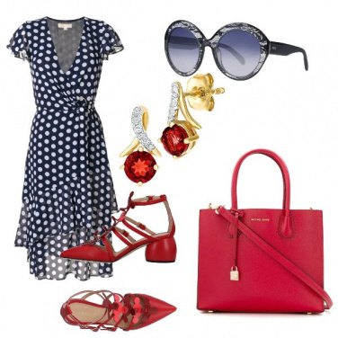 Outfit Pois e rouge
