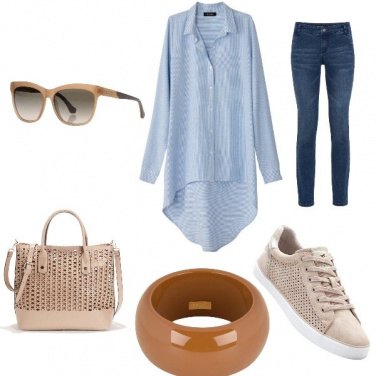 Outfit Jeans & Beige