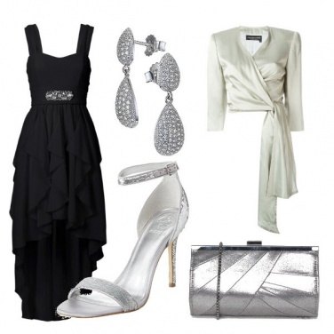 Outfit Red carpet black and silver