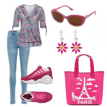 Outfit Margherite e sneakers