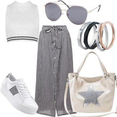 Outfit Trendy con il crop top