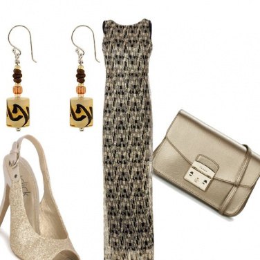 Outfit Nero e oro