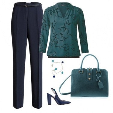 Outfit Green & blue