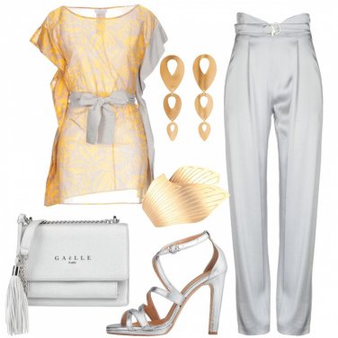Outfit Pantaloni Grigio Tinta unita Donna: 4 Outfit Donna | Bantoa