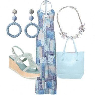 Outfit I toni del celeste