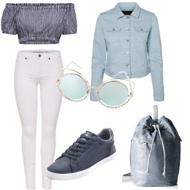 Outfit Di sole e d’azzurro