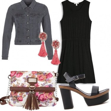 Outfit La borsa fiorita