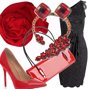 Outfit Rosso passione