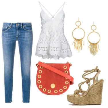 Outfit Le zeppe color oro