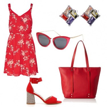 Outfit Rosso estivo