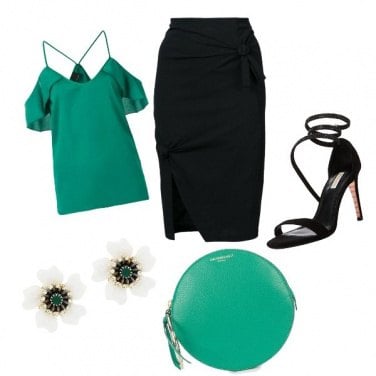 Outfit Green is the new black