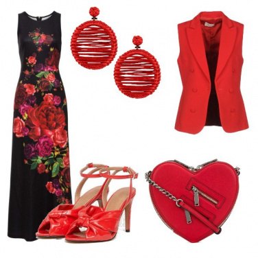 Outfit Rosso in primo piano