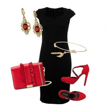 Outfit Il rosso chic