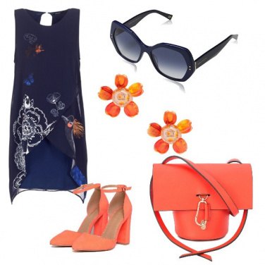 Outfit Blue e orange