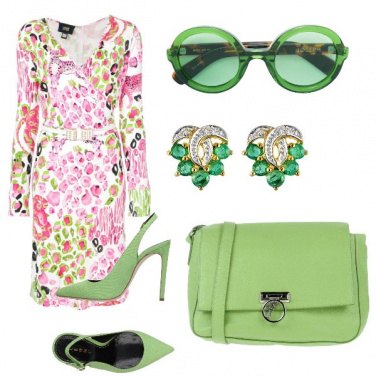 Outfit Verde acido e glicine