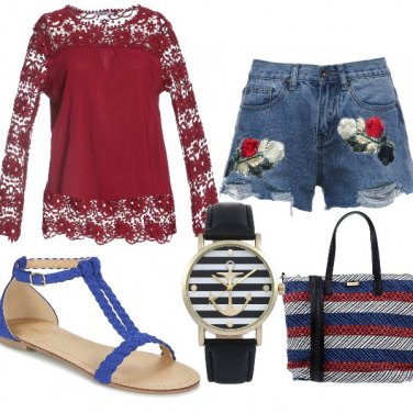 Outfit Oggi sconto in rossoblu