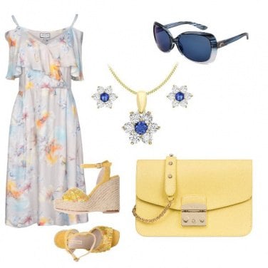 Outfit Print yellow