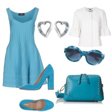 Outfit Matrimonio in turchese