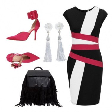 Outfit Tubino geometrico