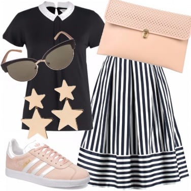 Outfit Stelle e righe