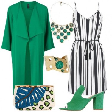 Outfit Il Kimono Green