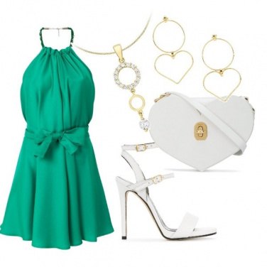 Outfit Cerimonia con il vestito Green