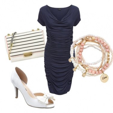 Outfit Tubino con pieghe
