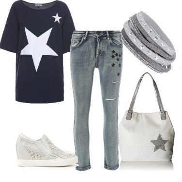 Outfit Al concerto vestita di stelle