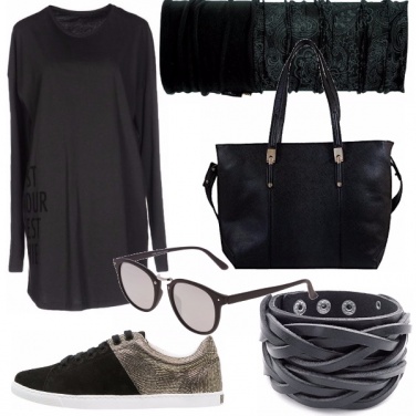 Outfit Nero casual