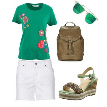Outfit Verde in estate