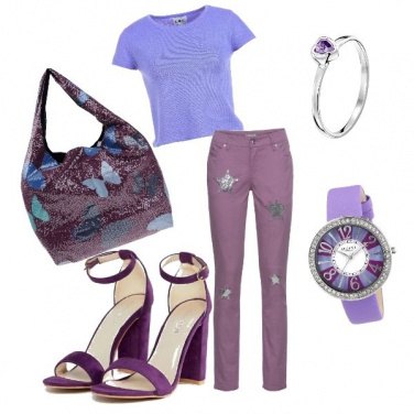 Outfit Mora e mirtillo