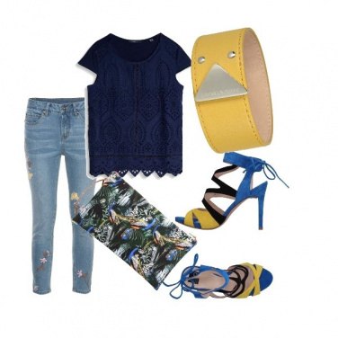 Outfit Yellow blu