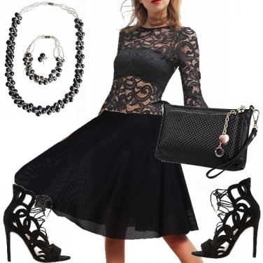 Outfit Pizzo nero
