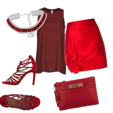 Outfit Serata in rosso