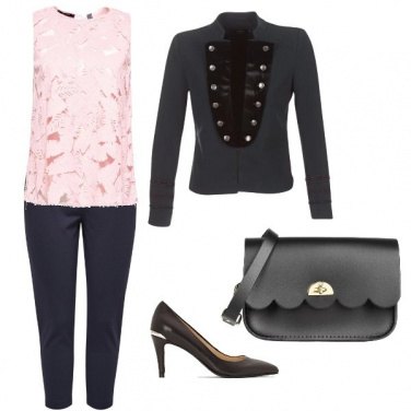 Outfit Blusa rosa delicata