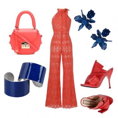 Outfit Blue orange