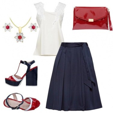 Outfit Bianco, Rosso e Blu: i colori....