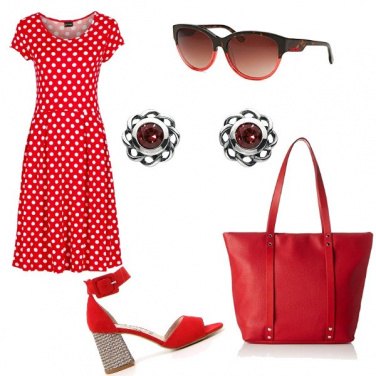 Outfit Rouge e pois