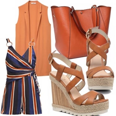 Outfit Mini jumpsuit multi righe